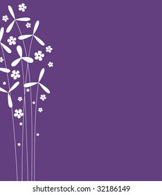 vector flower background design