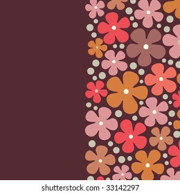 vector flower background design