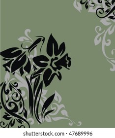VECTOR Flower background for design