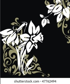 VECTOR Flower background for design