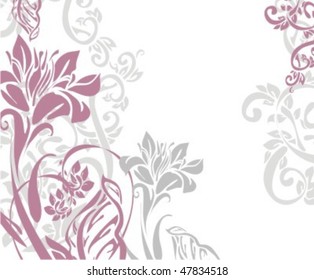VECTOR Flower background for design