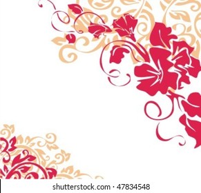 VECTOR Flower background for design
