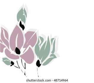 VECTOR Flower background for design