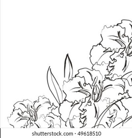 VECTOR Flower background for design