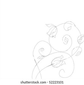 VECTOR  Flower background for design