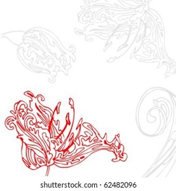 VECTOR  Flower background for design