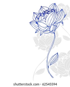  VECTOR  Flower background for design