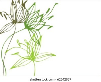  VECTOR  Flower background for design