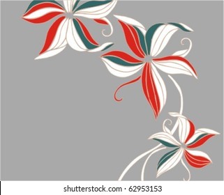  VECTOR  Flower background for design
