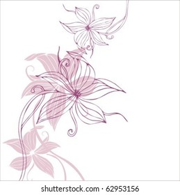  VECTOR  Flower background for design