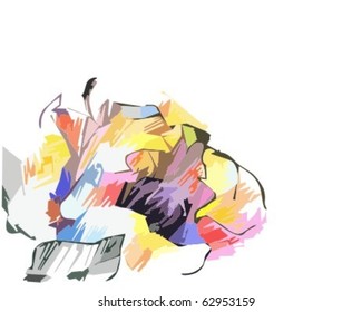  VECTOR  Flower background for design