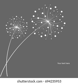 vector flower background drawn graphically