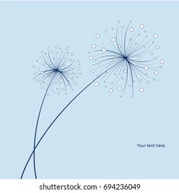 vector flower background drawn graphically