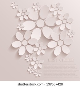 Vector flower background. Eps10