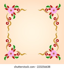 Vector flower background. Eps10