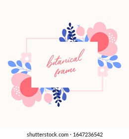 Fondo floral vectorial. Marco floral