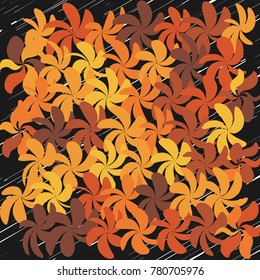 Vektorblumenhintergrund-Ornament, Minimalistische Modeverzierung, Muster mit schönen Blumen