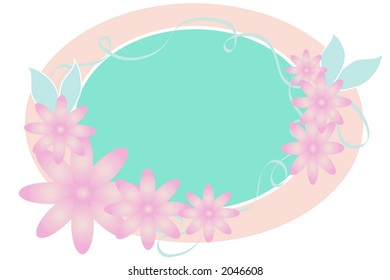 Vector flower background in pastel colors. Illustration is in easily scalable and editable EPS format.