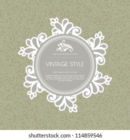 Vector flower background template illustration. Perfect as invitation or announcement.