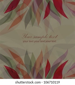 Vector flower background with your text (eps 10)
