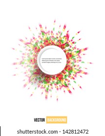 Vector flower banner . brochure template