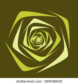 Vector Flower. Beautiful Rose in Ethnic Style for Textile, Tile, Paper, Card, Banner, Fabric, Illustration. Ethnic Rose. Vector Illustration. Symbol. Flower. Stylized Rose. Geometric.