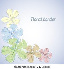 Vector flower border