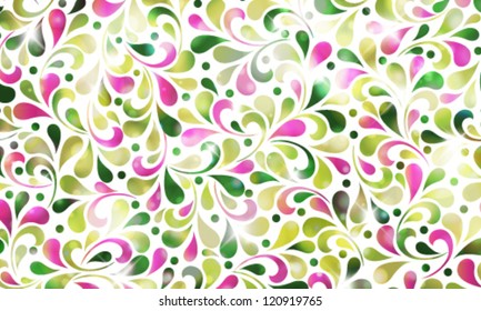 Vector flower business card.