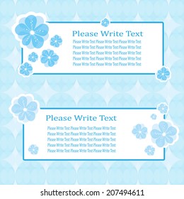 vector flower card