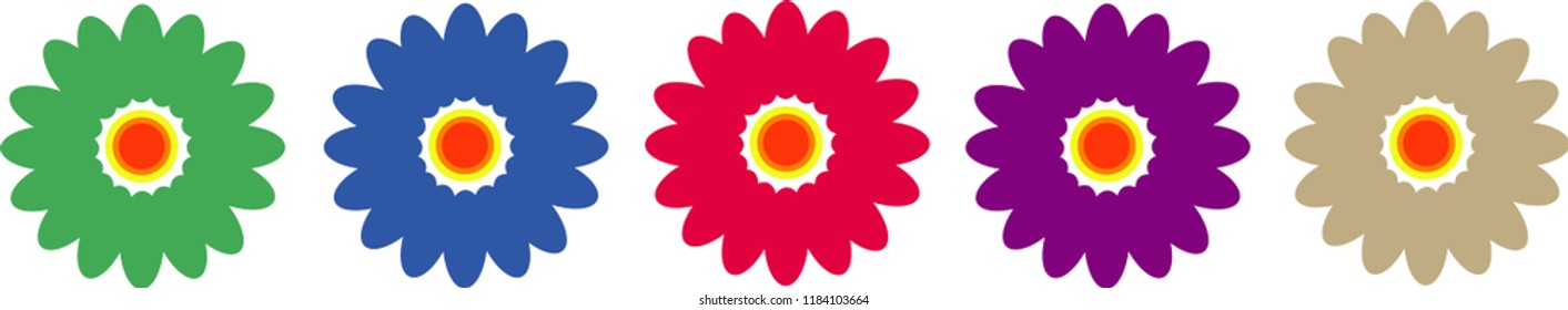 vector of flower collection can be used to illustrate and natural or healthy lifestyle topic