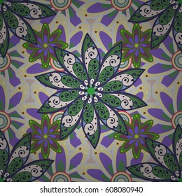 Vector flower concept. Leaf natural pattern in colors. Seamless floral pattern can be used for wallpaper, website background, wrapping paper. Summer design.