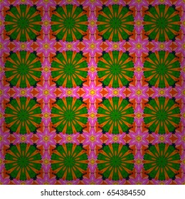 Vector flower concept. Leaf natural pattern in colors. Seamless floral pattern can be used for wallpaper, website background, wrapping paper. Summer design.
