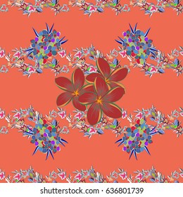 Vector Flower concept. Seamless floral pattern can be used for wallpaper, website background, wrapping paper. Summer design. Leaf natural varicolored pattern.