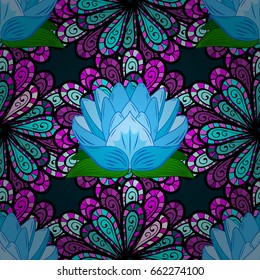 Vector flower concept. Seamless floral pattern can be used for wallpaper, website background, wrapping paper. Summer design. Leaf natural pattern in colors.