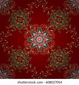 Vector flower concept. Summer design. Leaf natural pattern in colors. Seamless floral pattern can be used for wallpaper, website background, wrapping paper.