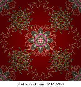 Vector flower concept. Summer design. Leaf natural pattern in colors. Seamless floral pattern can be used for wallpaper, website background, wrapping paper.