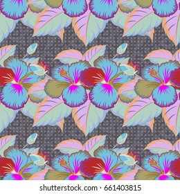 Vector Flower concept. Summer design. Leaf natural varicolored pattern. Seamless floral pattern can be used for wallpaper, website background, wrapping paper.