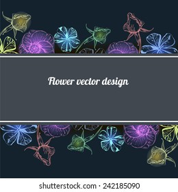 Vector flower design
