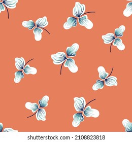 vector flower  design pattern  on background