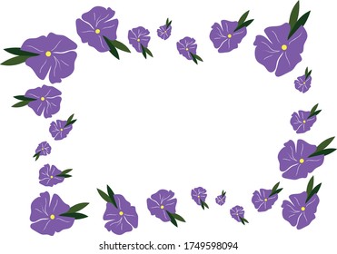 Vector flower design. Purple color