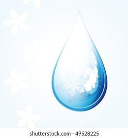 Vector Flower drop