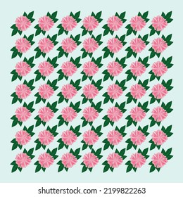 Vector flower Fabric pattern. Colorful seamless botanic texture, detailed flowers illustrations. 