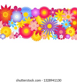 Vector Flower Floral Backgroundcard Design Template Stock Vector 