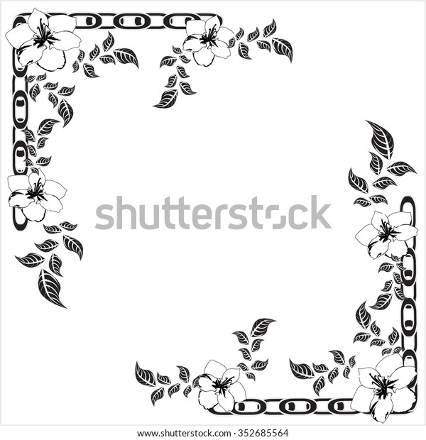  Vector
flower floral frame - Illustration decor
