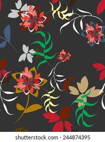 Vector Flower Floral Pattern illustration Seamples