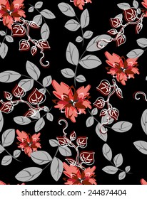 Vector Flower Floral Pattern illustration Seamples