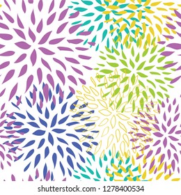 Vector flower floral seamless pattern background