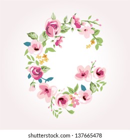 vector flower font,capital G