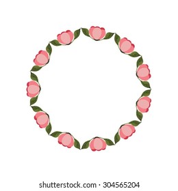  vector flower frame