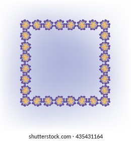 Vector flower frame